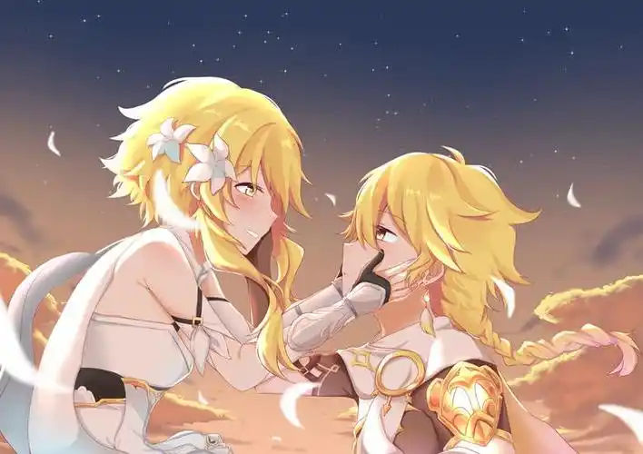 原神空荧兄妹pixiv插画图片