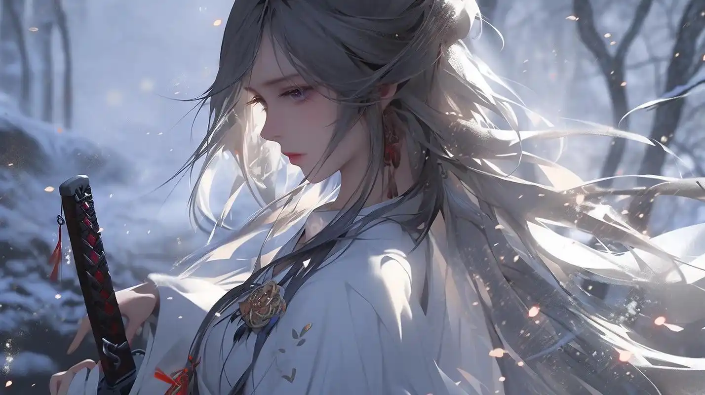 电脑壁纸# #二次元美图# #美女# #二次元# #古风美女# 执剑江湖