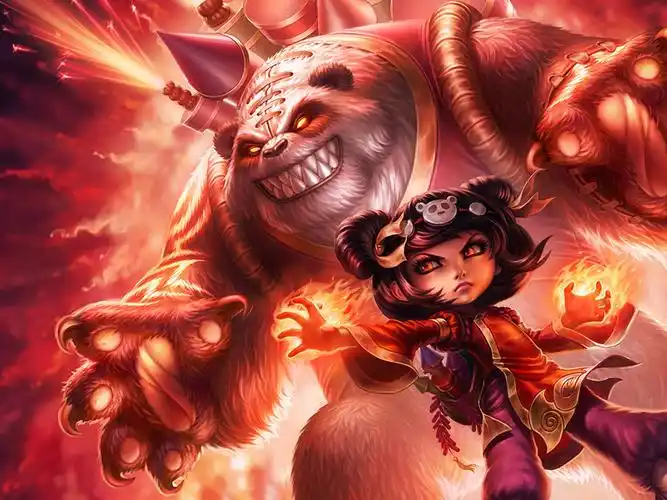 英雄联盟,黑暗之女,安妮,游戏英雄联盟壁纸图片