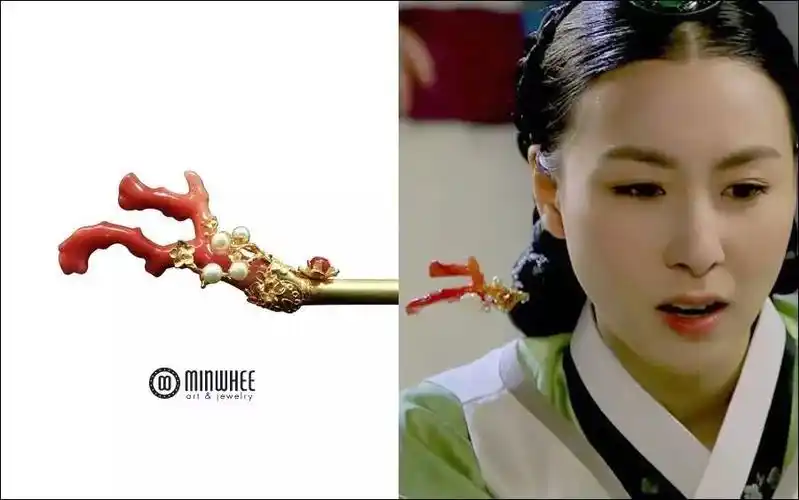 玉色发簪,青色衫,韩国的顶级艺饰