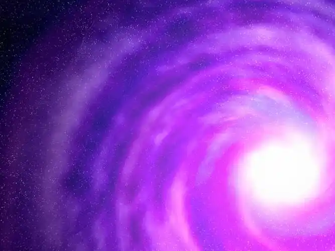 紫色星系,星星,美丽的宇宙