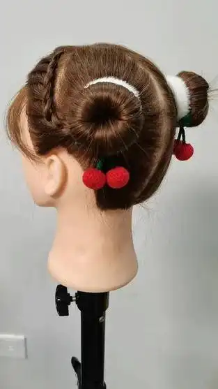 哪吒头慢教程#儿童编发 #哪吒头