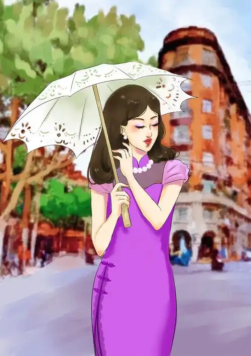 上海老月份牌插画