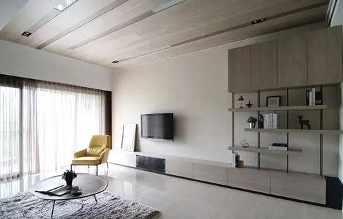 50平米现代简约风格小清新简约风格一居室小户型客厅装修效果图