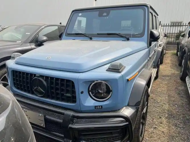 21款奔驰g63amg瓷器蓝蓝345w