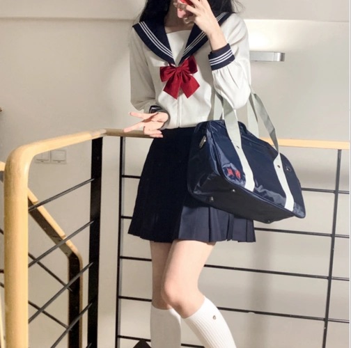 车厘子jk制服浓绀色水手服套装基础款长袖