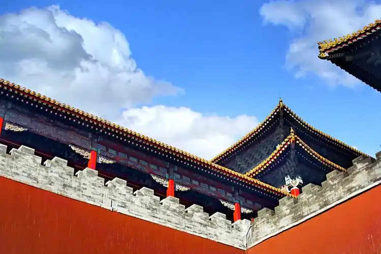 故宫的城墙北京故宫冬日故宫博物院