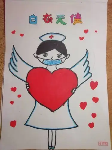 忠意第一幼儿园大五班全体师生向白衣天使致敬