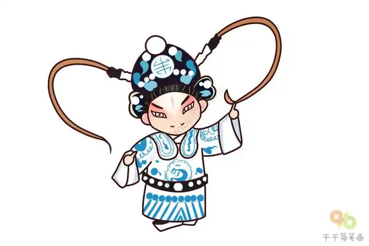 京剧群英会周瑜简笔画怎么画