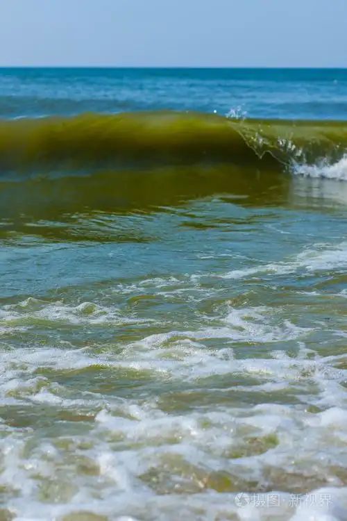 在海滩上的海浪