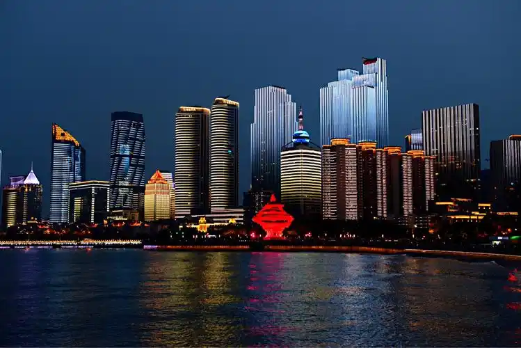 美伦美奂的青岛夜景