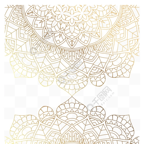 金色欧式花纹古典图案矢量素材 模板免费下载_eps格式_3074像素_编号4