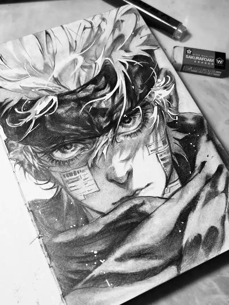 5t5.#手绘 #临摹 #画画 #动漫人物 #五条悟 - 抖音