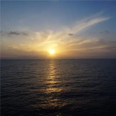 日出招财头像海面上唯美的日出日落风景图片