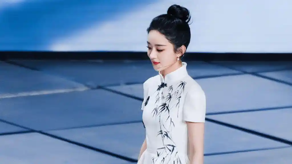 赵丽颖央视春晚造型朴素,中国传统色满满高级感