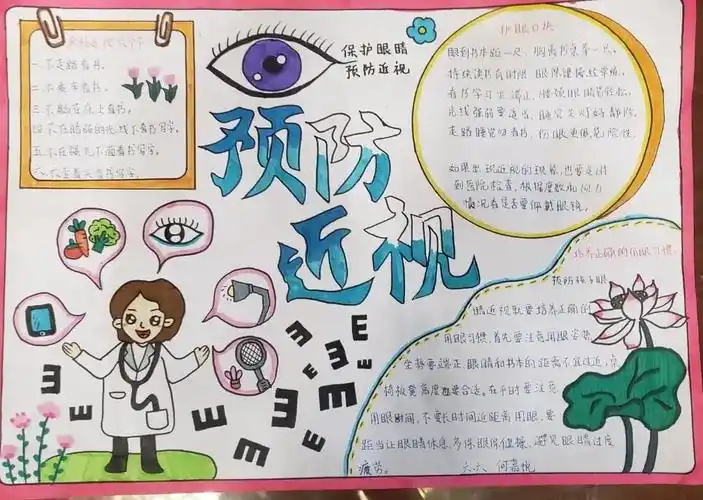 预防近视手抄报已完成 - 抖音