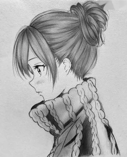 素描动漫手绘满足了我二次元的幻想