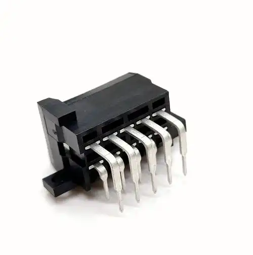 汽车连接器10孔pcb板端接插件828801-4焊接连接器