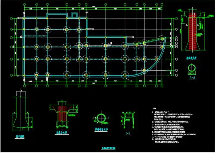 筏板基础节点大样图