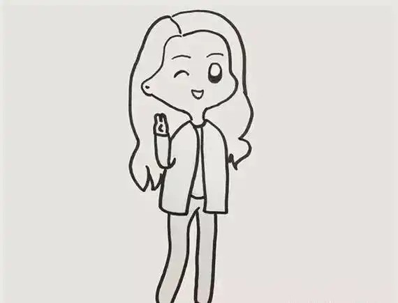 幼儿教师美术q版人物简笔画