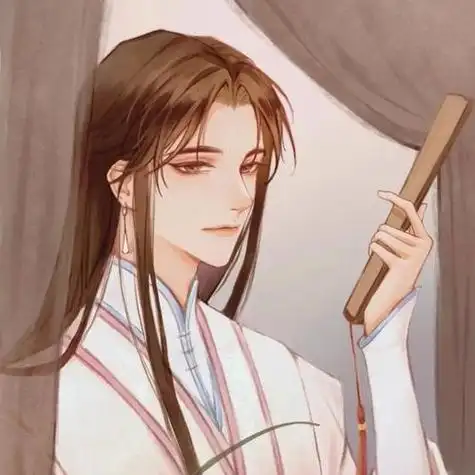 古风男生头像:身着白衣心有锦缎