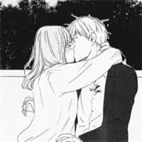 超暖动漫情侣接吻头像 这一刻我羞红了脸_qq卡通头像_找个性网