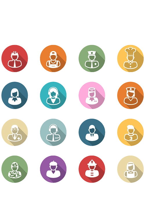 扁平职业人物图片-扁平职业人物素材下载-众图网