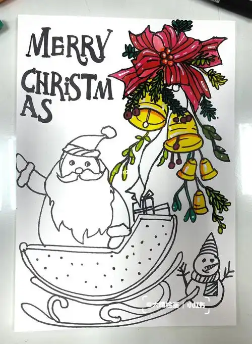 圣诞绘画海报是你想要的吗