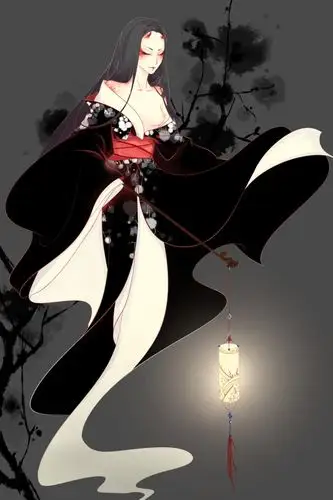 插画,壁纸,古风妖~作者:悟克桑