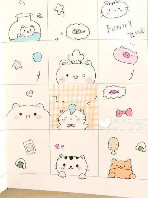 教大家画小动物的简笔画简单又可爱学会了教孩子少女心简笔画93超可爱