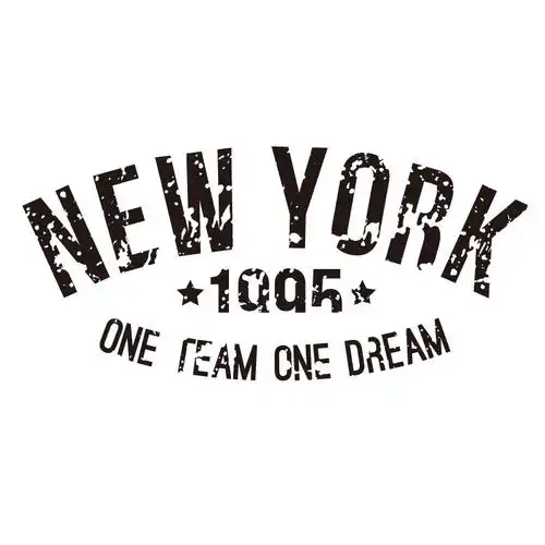 字母newyork做旧风街舞烫画hiphop欧美街头潮流热转印t恤贴画