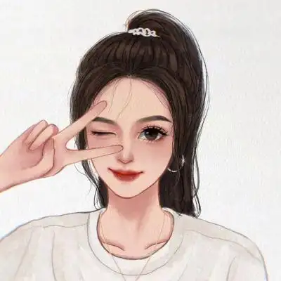 手绘女生头像