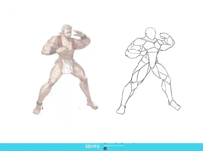 动漫插画之男性人体肌肉解析