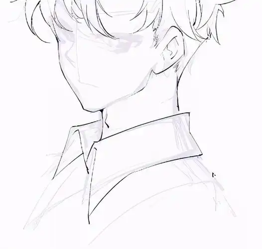 绘画教程|男生动漫人物,怎么能画出帅炸天的感觉?_头发