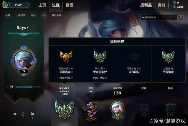 英雄联盟段位级别图2021