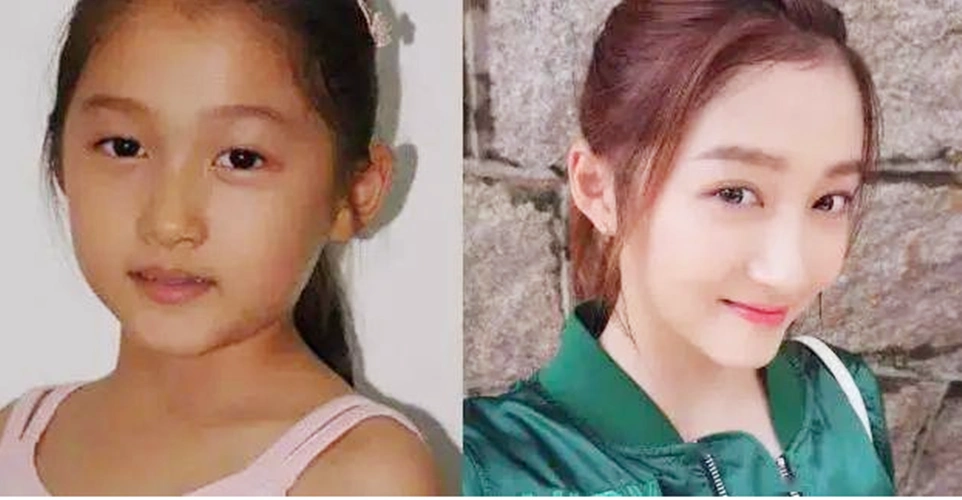 女明星童年照对比薛佳凝的眼睛会笑她小时候竟然撞脸年画娃娃