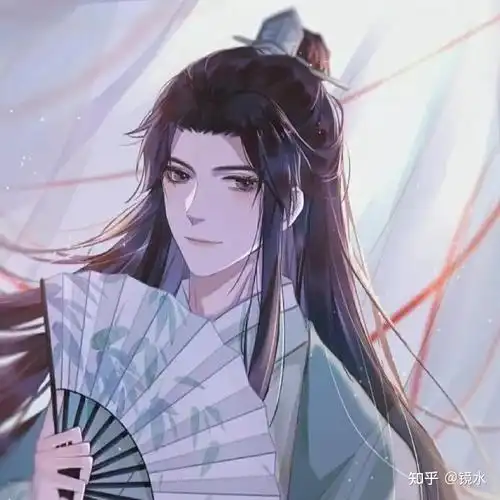 找一张白衣执扇书生的古风动漫头像