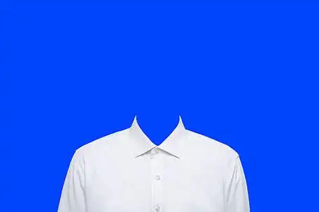 白衬衫证件照免抠psd素材男