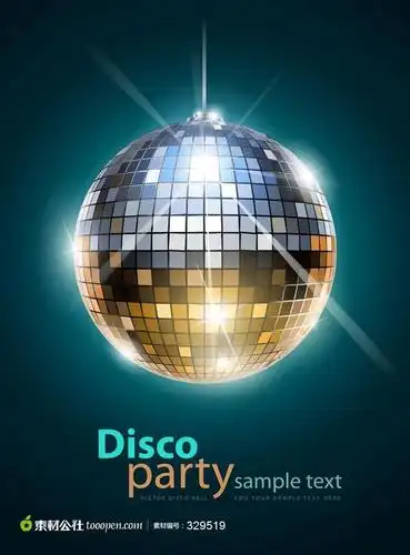 酒吧海报迪斯科舞厅背景元素