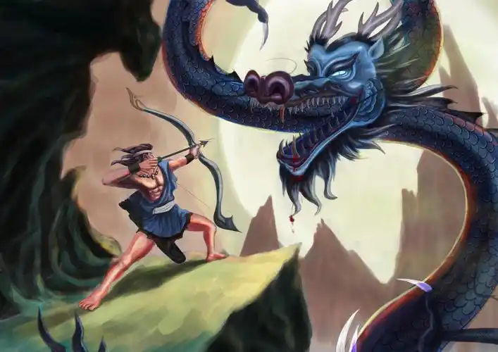 古代神话故事插画