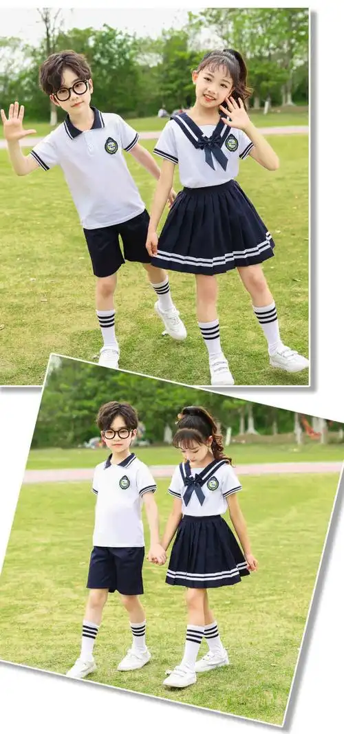 穿的夏季幼儿园园服夏装小学生班服夏季短袖儿童校服园服夏季短袖套装