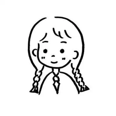 简笔画女头像大全可爱的女孩简笔画手绘线条时尚女孩女人人物头像墨镜