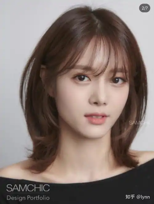 说啦~巧克力棕色也是巨显白的发色~一直很火的气垫烫,超级百搭,除了梨