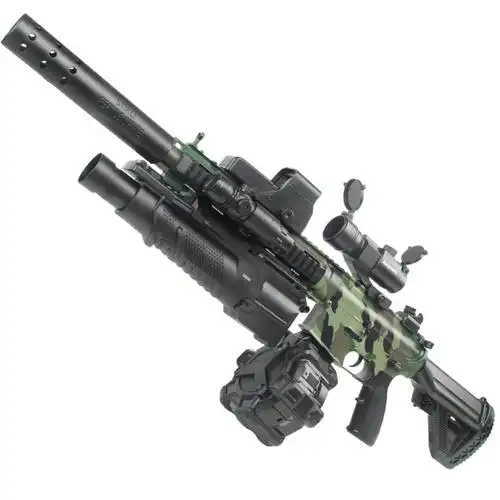 手自一体m416水弹枪和平满配精英皮肤游戏枪儿童玩具男孩电动连发