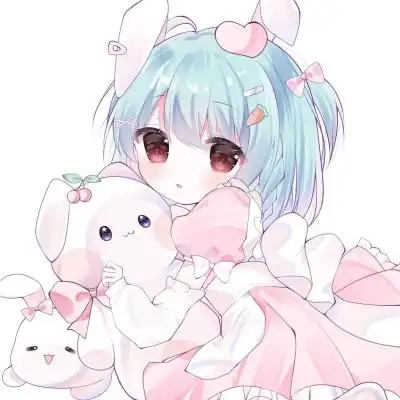 头像卡通女呆萌可爱少女心