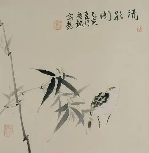 手绘字画客厅装饰画热销i060488老铁三尺斗方水墨国画花鸟画兰花