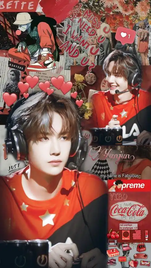 自制王一博拼贴壁纸禁二