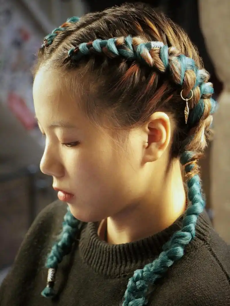 【拳击辫】 短发续长