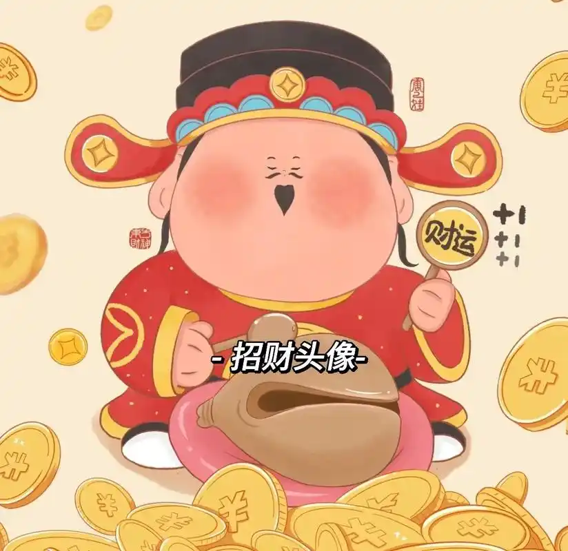 招财头像.#一起换头像 #欢迎取图 #招财进宝拜大年 #财运 - 抖音