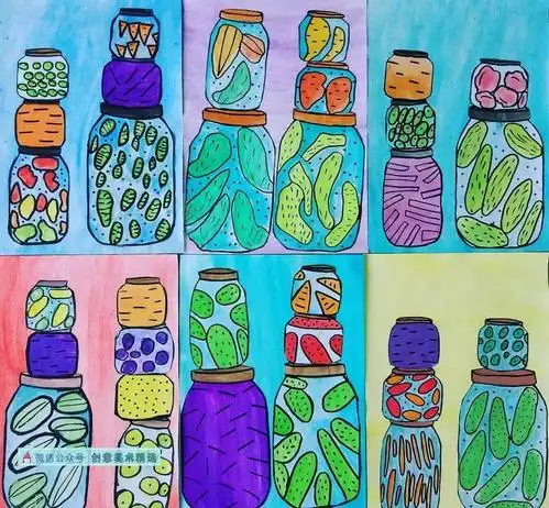 一学就会14张适合幼儿园小班小朋友的创意绘画作品